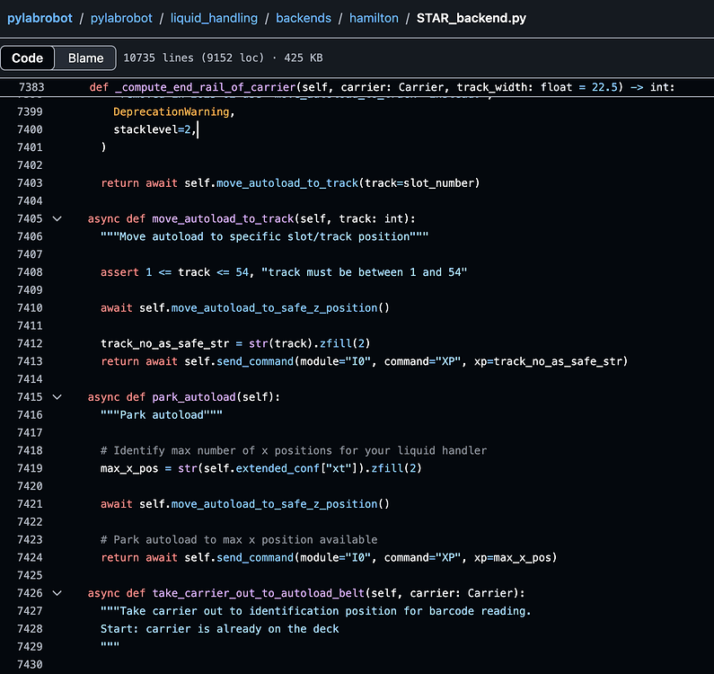 Adding commands for STARs - General - PyLabRobot Forums