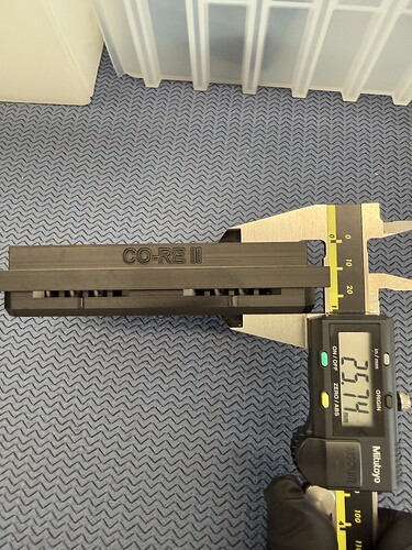 core 2 adapter thickness